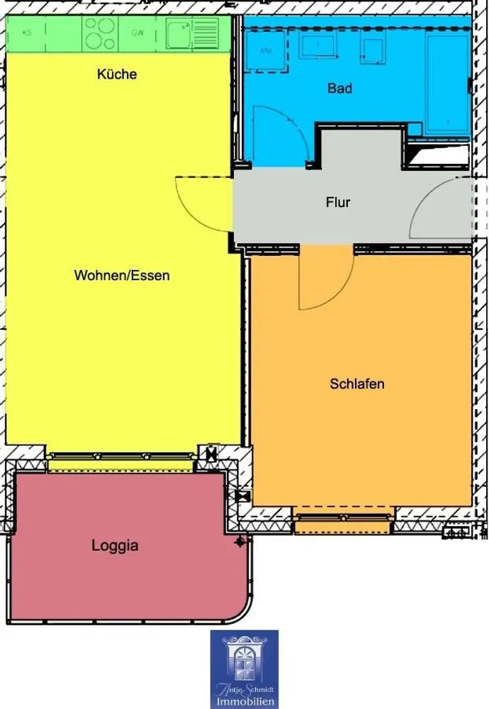 2 room apartment with 58 m² in Dresden – Photo 11