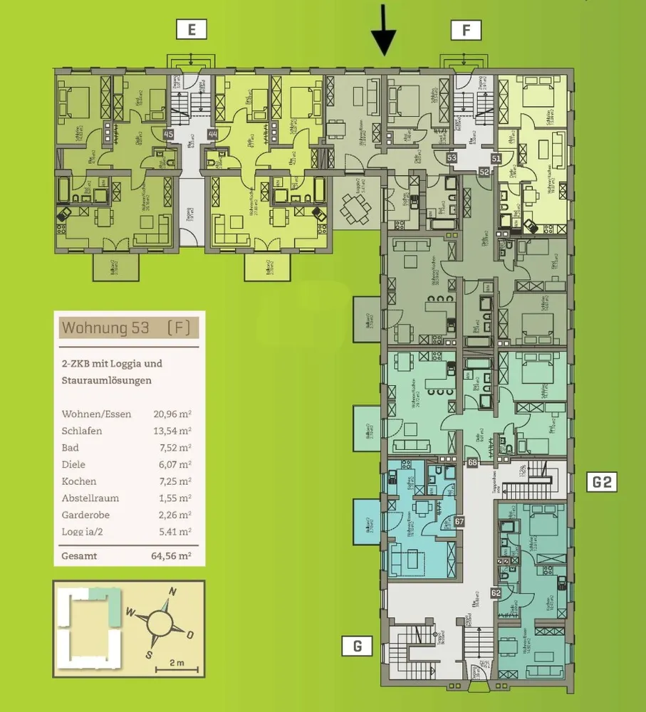 2 Zimmer Wohnung mit 65 m² in Augsburg – Bild 4
