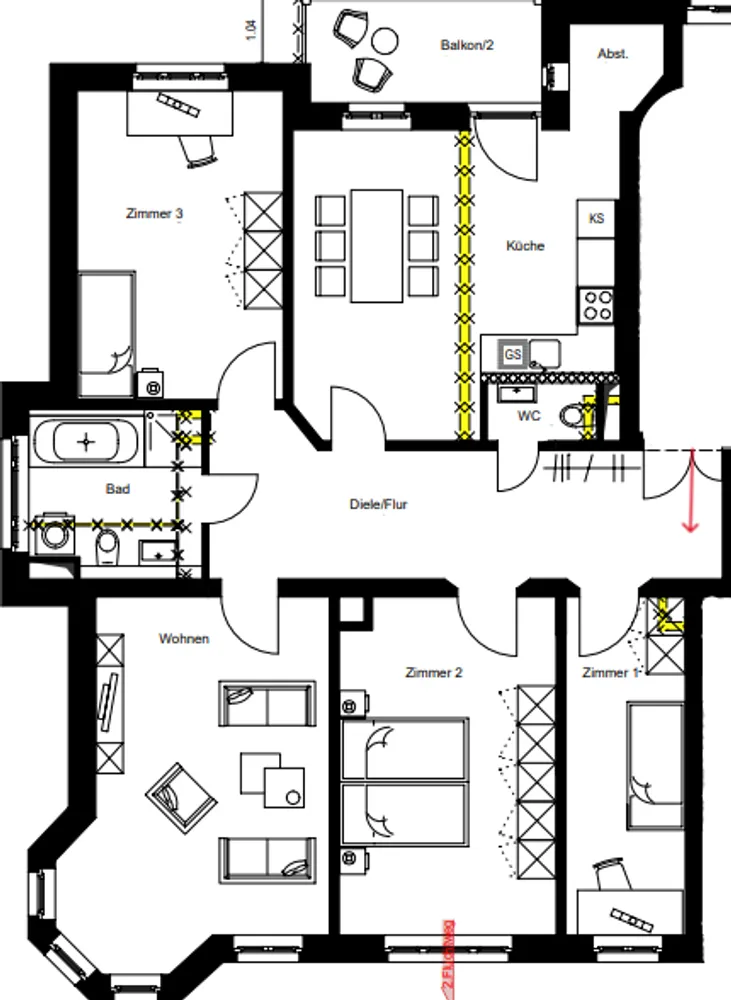 4 Zimmer Wohnung mit 116 m² in Leipzig – Bild 9