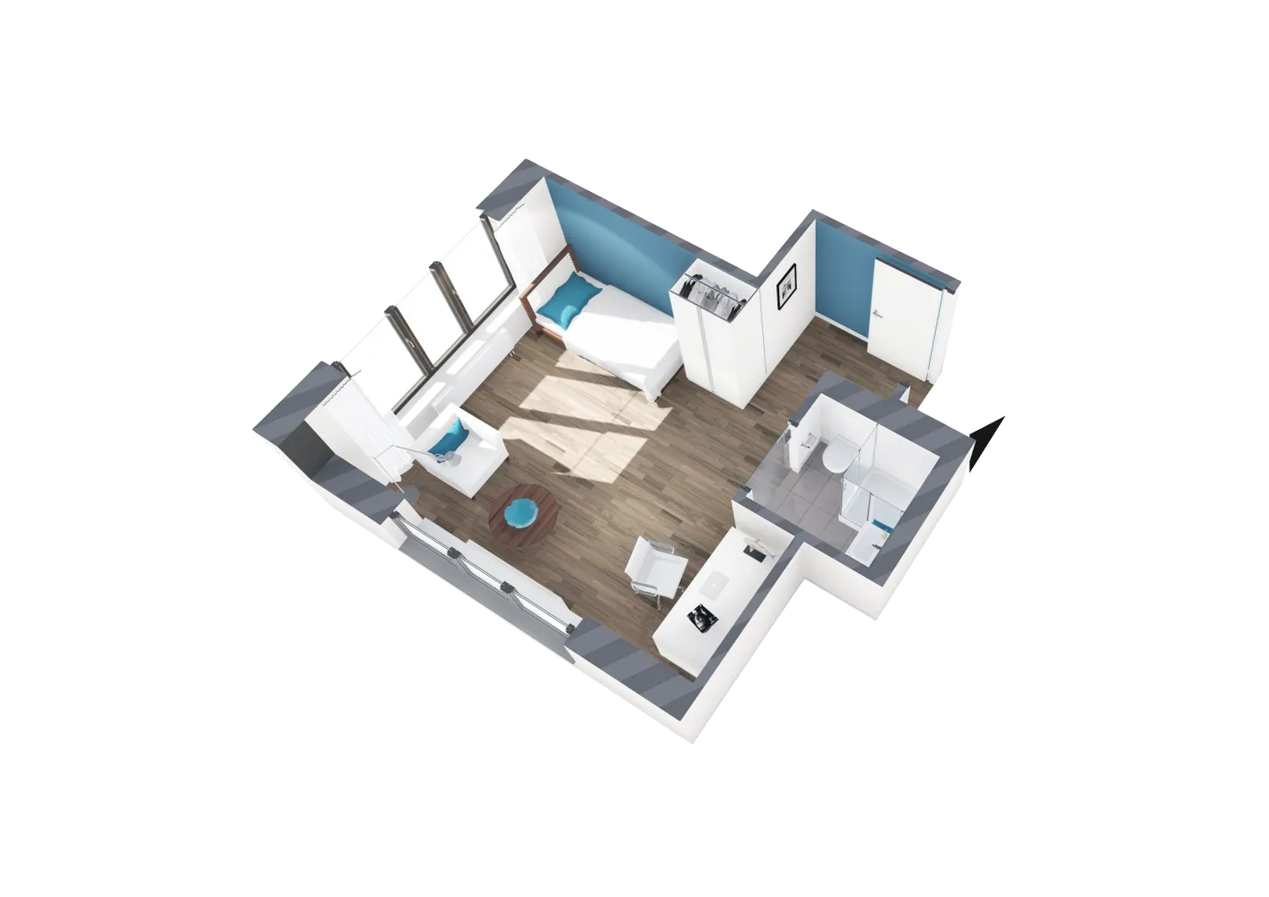 1 Zimmer Wohnung mit 20 m² in Elmshorn – Bild 6