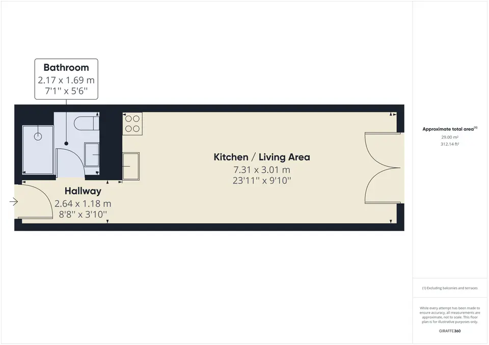 2 Zimmer Wohnung mit 28 m² in Berlin – Bild 8