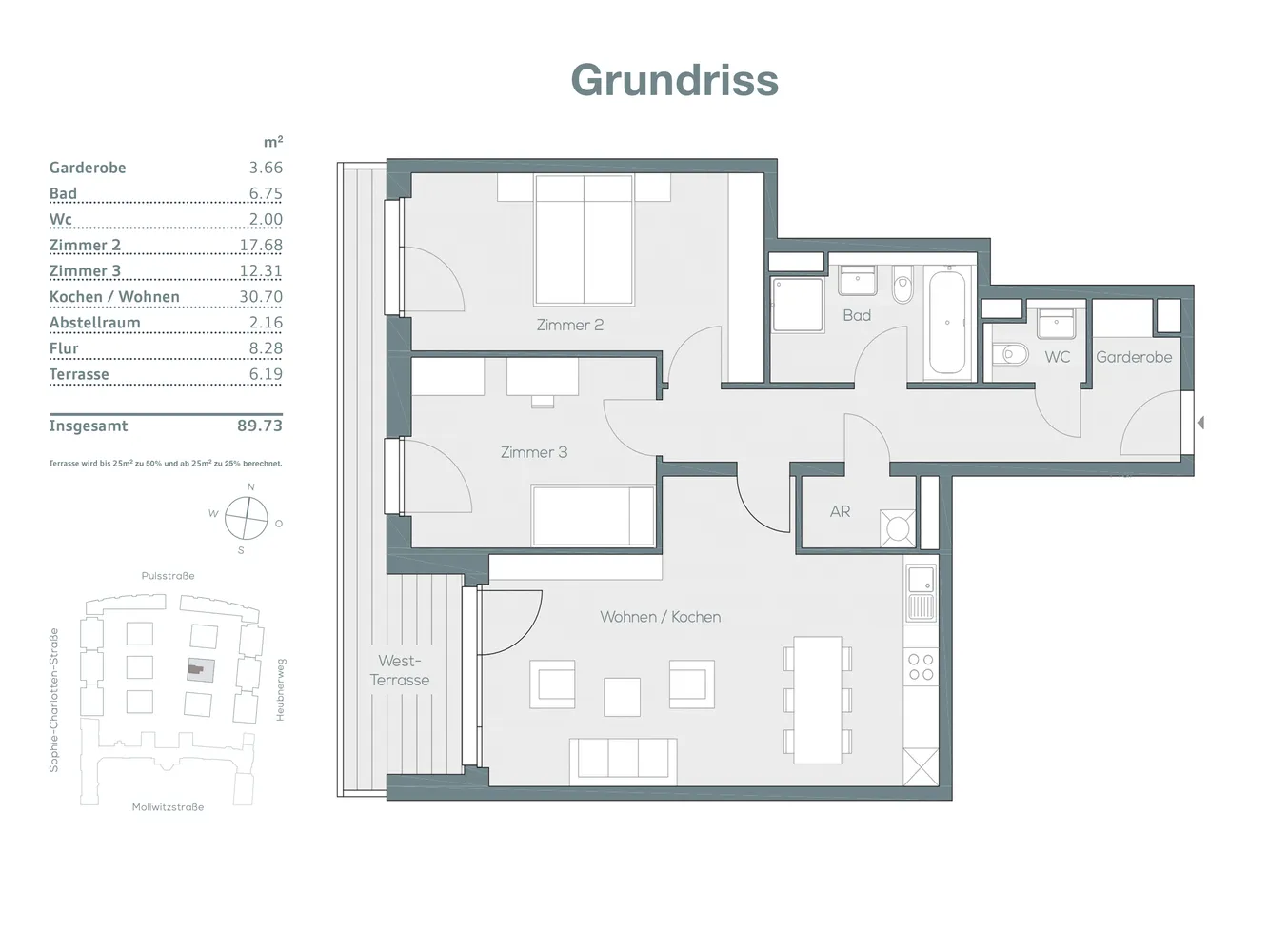 3 Zimmer Wohnung mit 90 m² in Berlin – Bild 8
