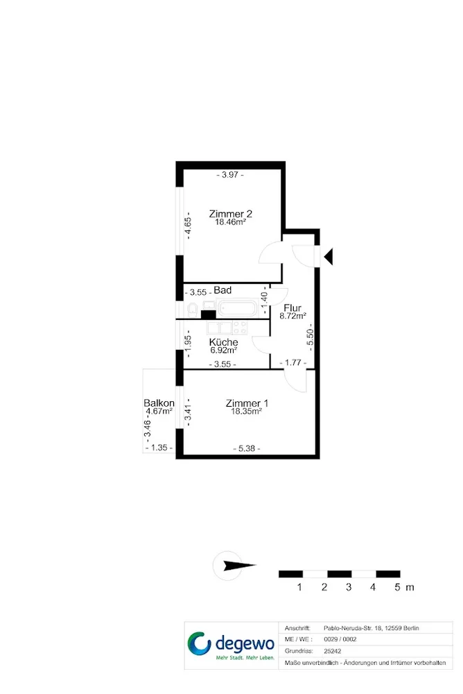 2 Zimmer Wohnung mit 60 m² in Berlin – Bild 9