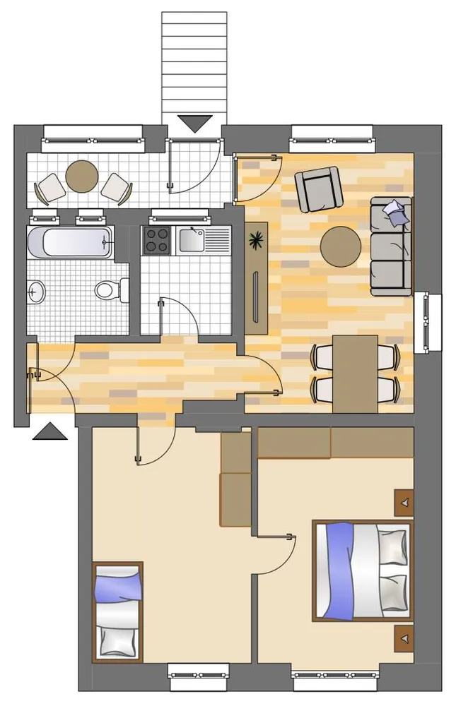 4 Zimmer Wohnung mit 63 m² in Dortmund – Bild 2
