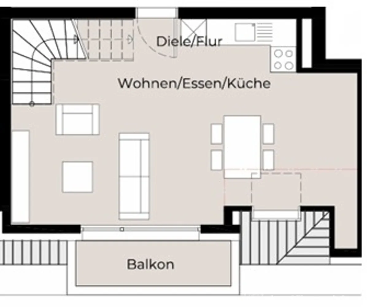 2 Zimmer Wohnung mit 54 m² in Stuttgart – Bild 2