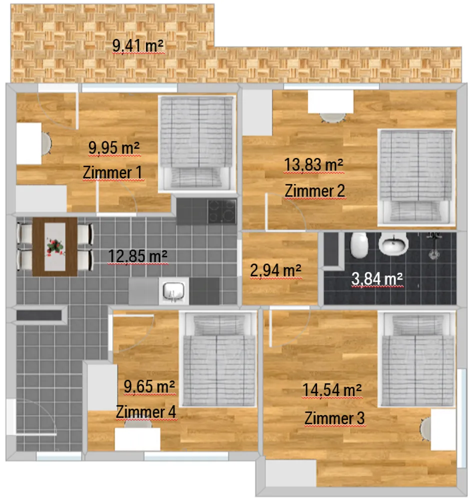 1 Zimmer Wohnung mit 12 m² in München – Bild 11
