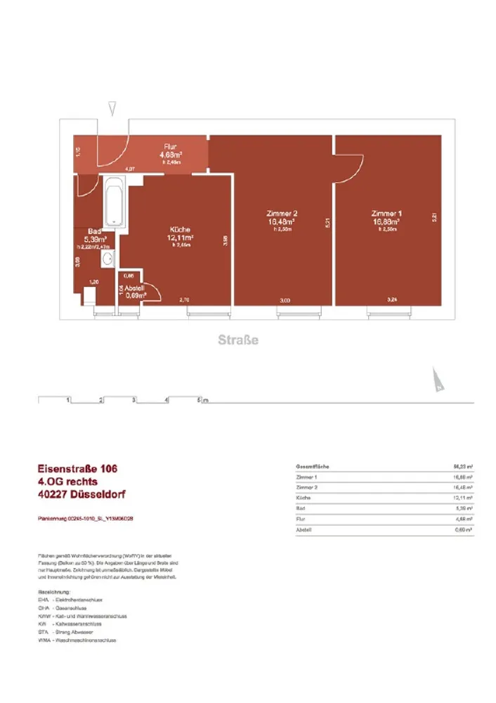 2 Zimmer Wohnung mit 56 m² in Düsseldorf – Bild 5