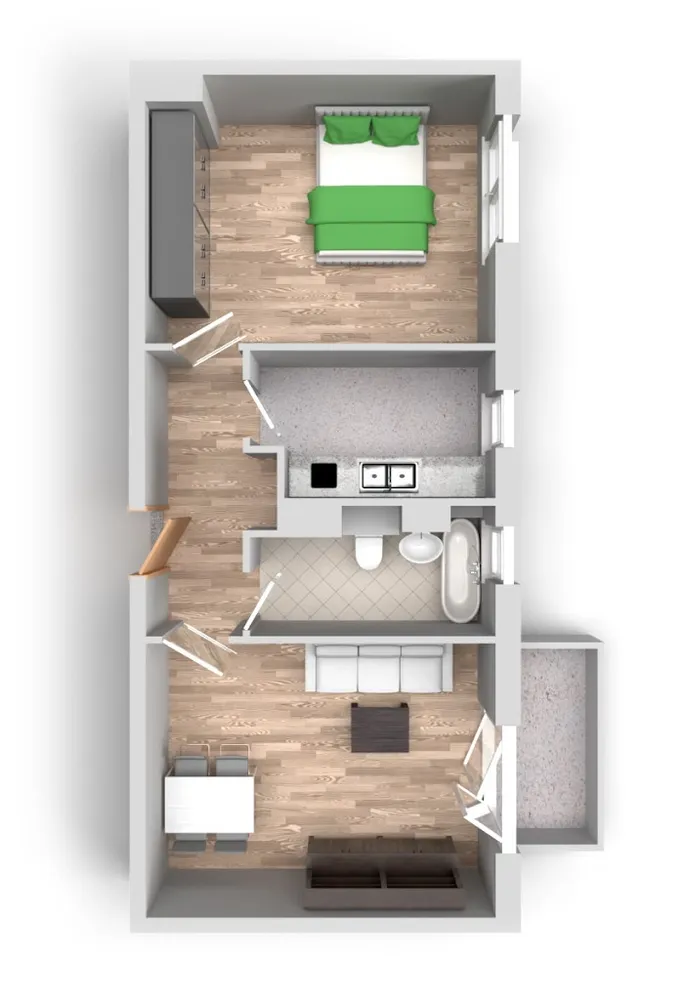 2 Zimmer Wohnung mit 49 m² in Halle (Saale) – Bild 10