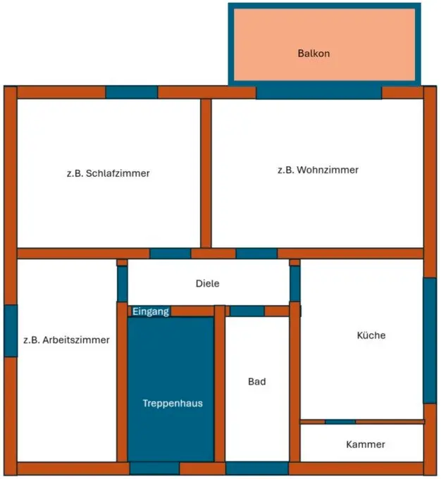 5 Zimmer Wohnung mit 70 m² in Heppenheim – Bild 4
