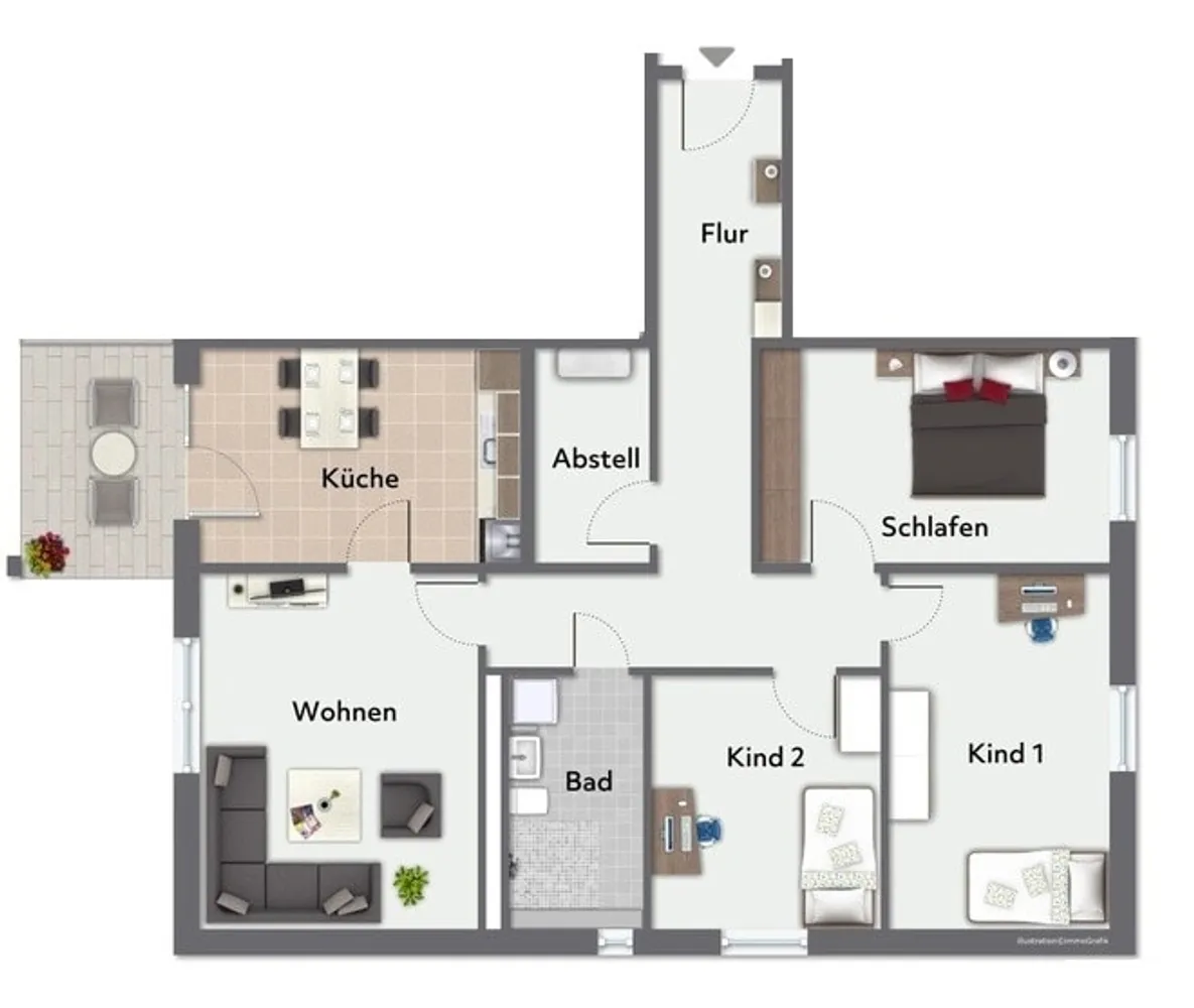 4 Zimmer Wohnung mit 99 m² in Bielefeld – Bild 3
