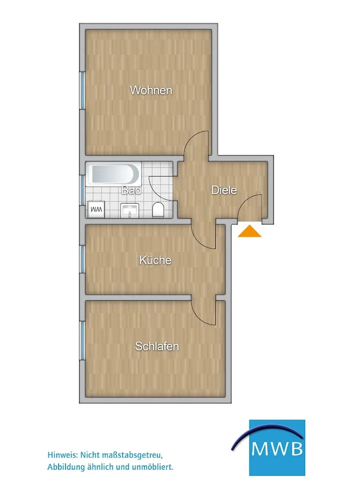 2 Zimmer Wohnung mit 53 m² in Mülheim an der Ruhr – Bild 3
