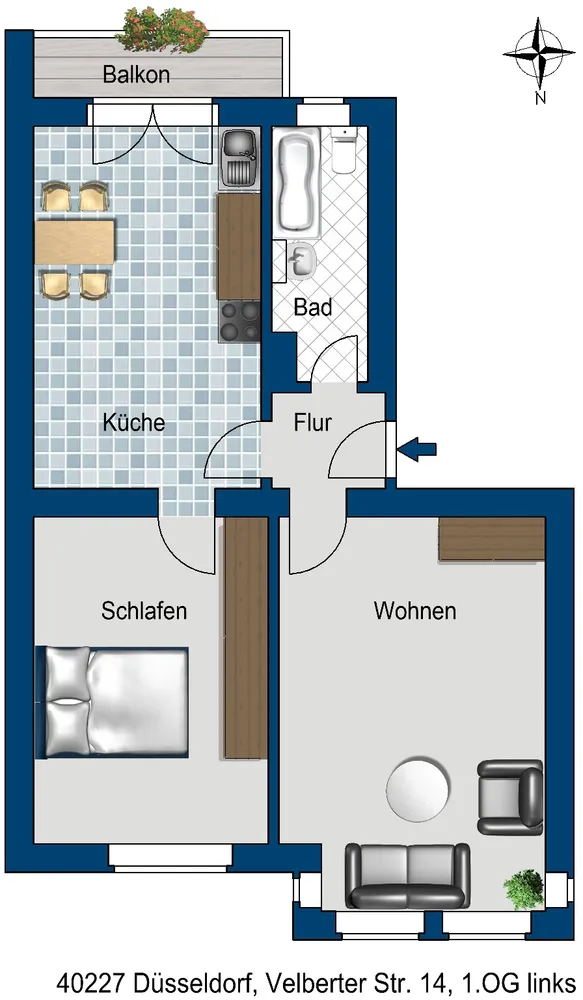 2 Zimmer Wohnung mit 64 m² in Düsseldorf – Bild 7