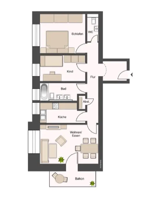 3 Zimmer Wohnung mit 77 m² in Dresden – Bild 4
