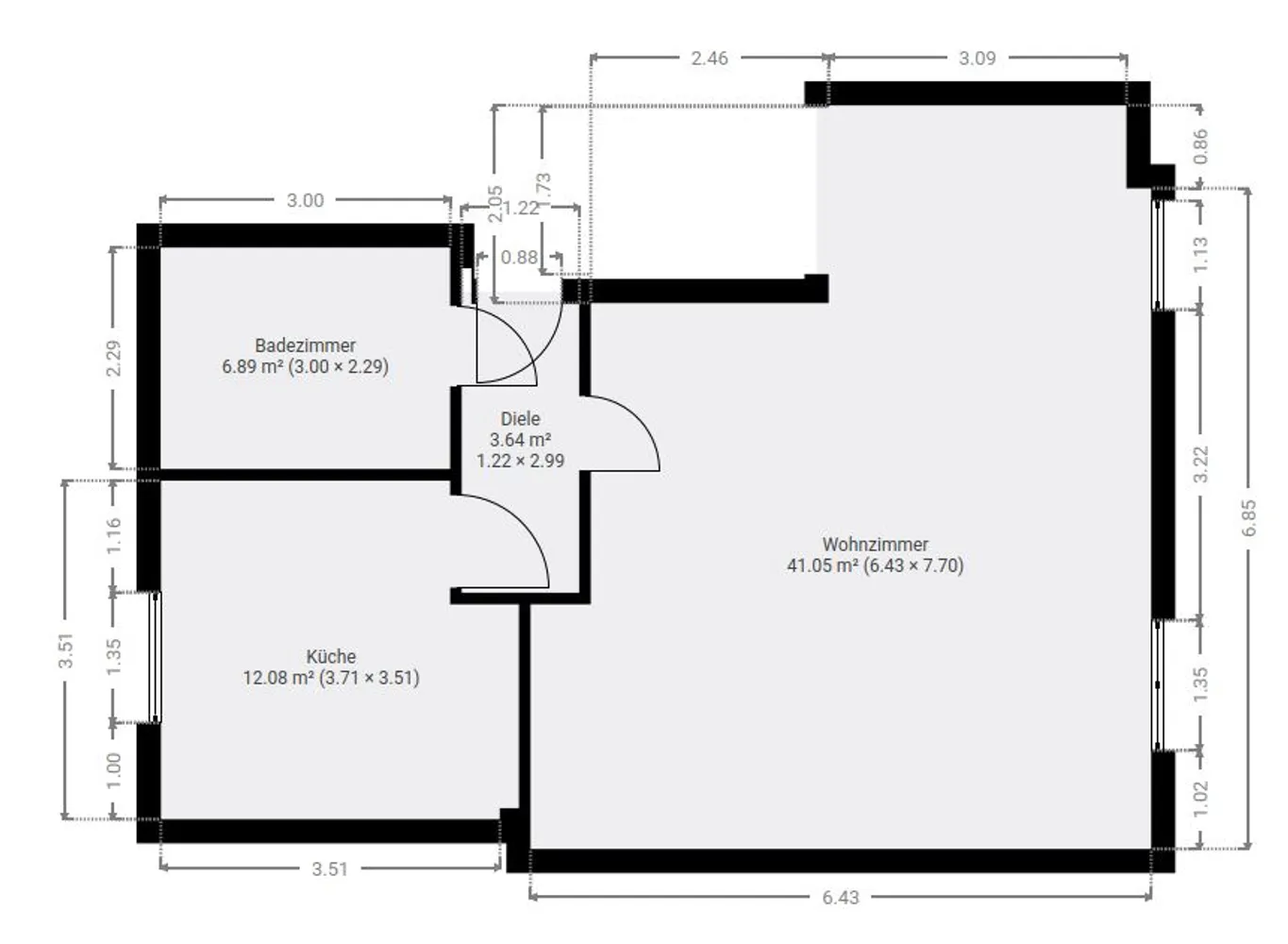 1 Zimmer Wohnung mit 58 m² in Köln – Bild 9