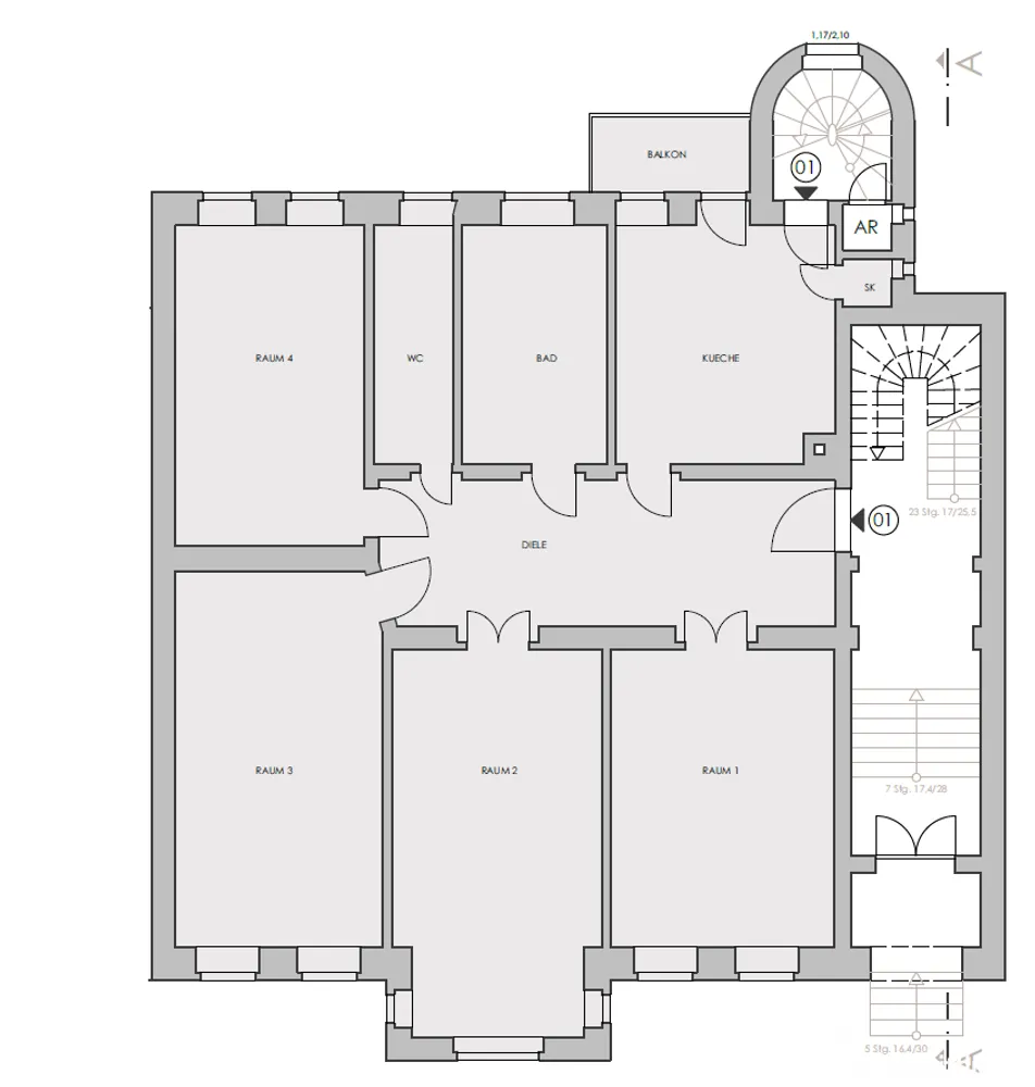 4 Zimmer Wohnung mit 168 m² in Leipzig – Bild 7