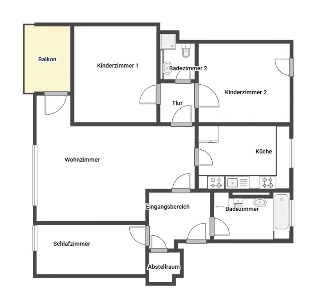 4 room apartment with 97 m² in Dortmund – Photo 2