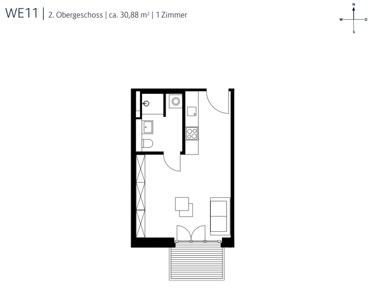 1 Zimmer Wohnung mit 31 m² in Berlin – Bild 9