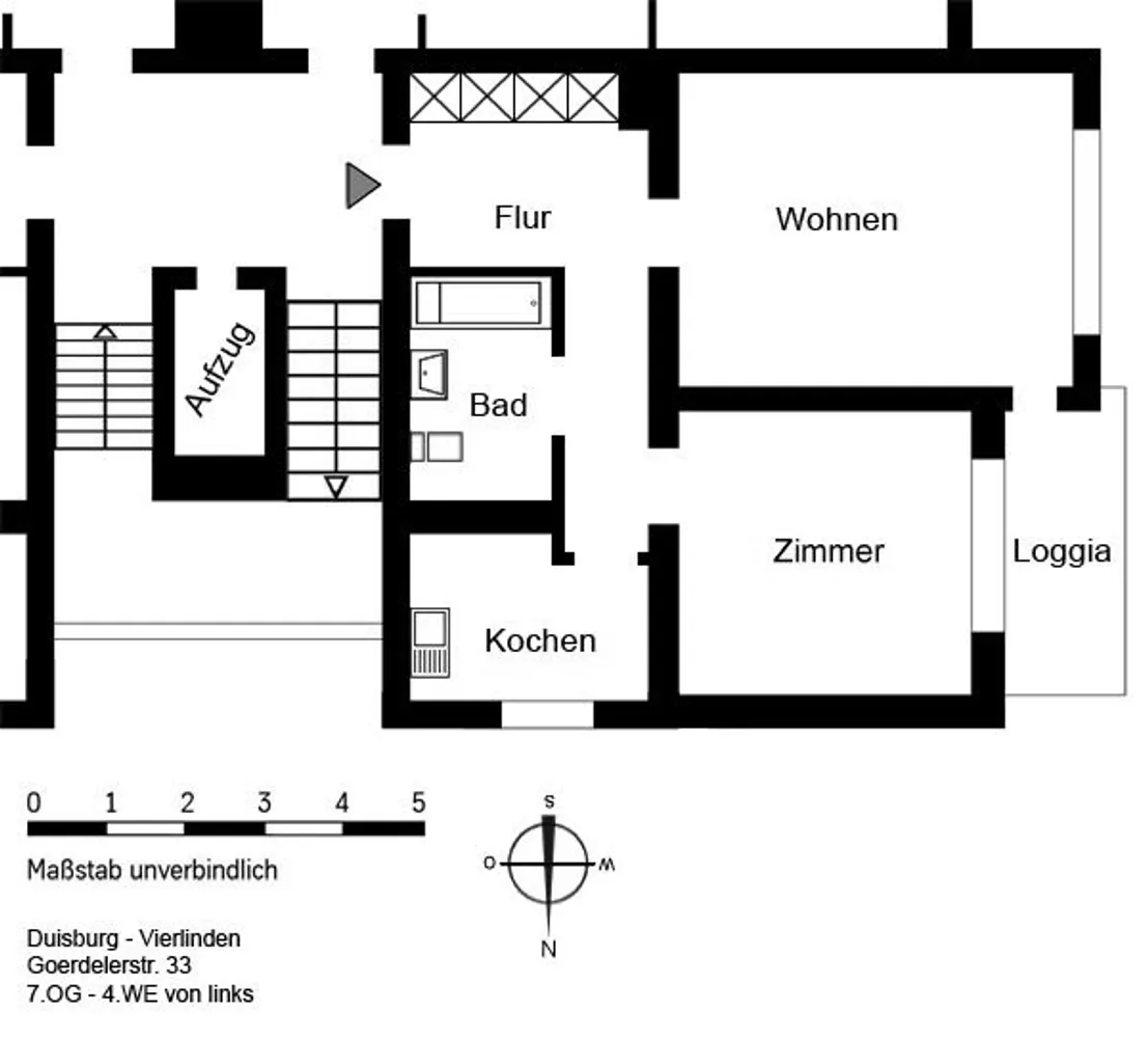 2 Zimmer Wohnung mit 58 m² in Duisburg – Bild 12