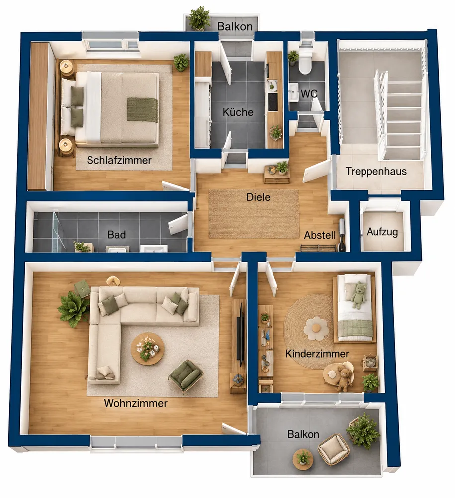 3 Zimmer Wohnung mit 89 m² in Nürnberg – Bild 3