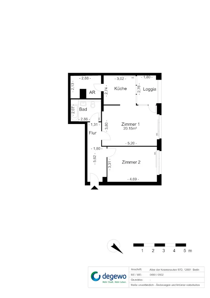 2 Zimmer Wohnung mit 63 m² in Berlin – Bild 4