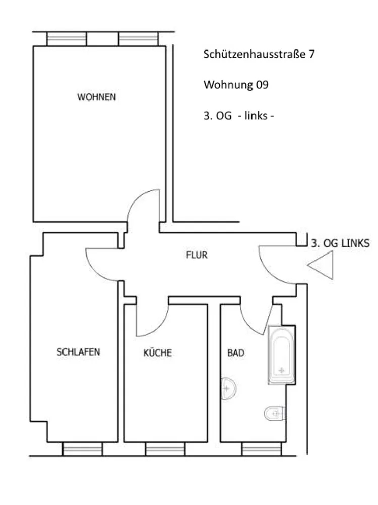 2 Zimmer Wohnung mit 47 m² in Leipzig – Bild 5