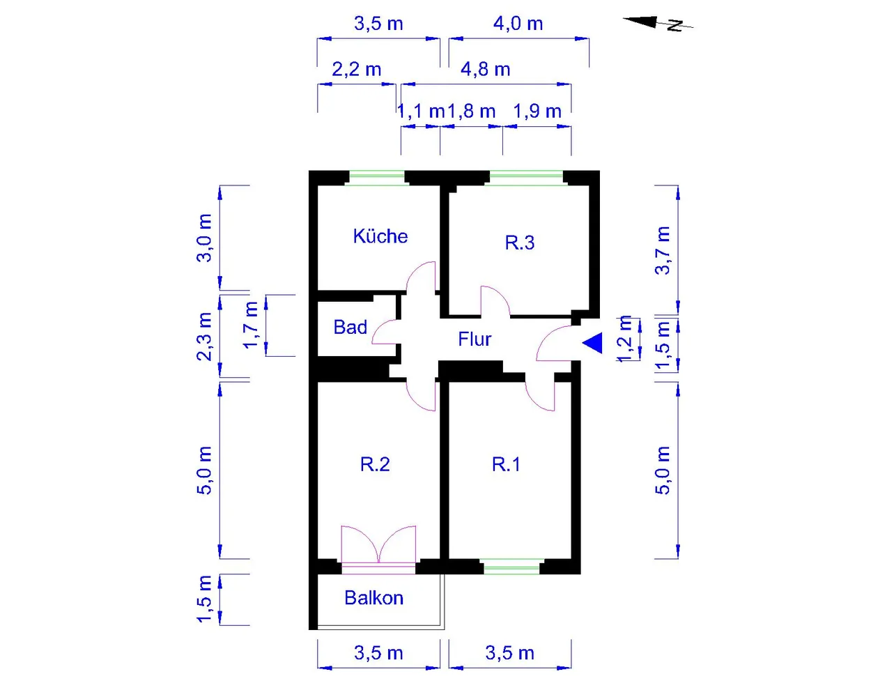3 Zimmer Wohnung mit 73 m² in Magdeburg – Bild 8