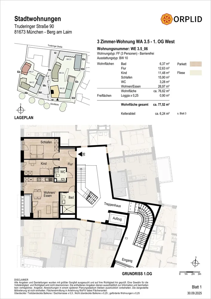 3 Zimmer Wohnung mit 78 m² in München – Bild 8