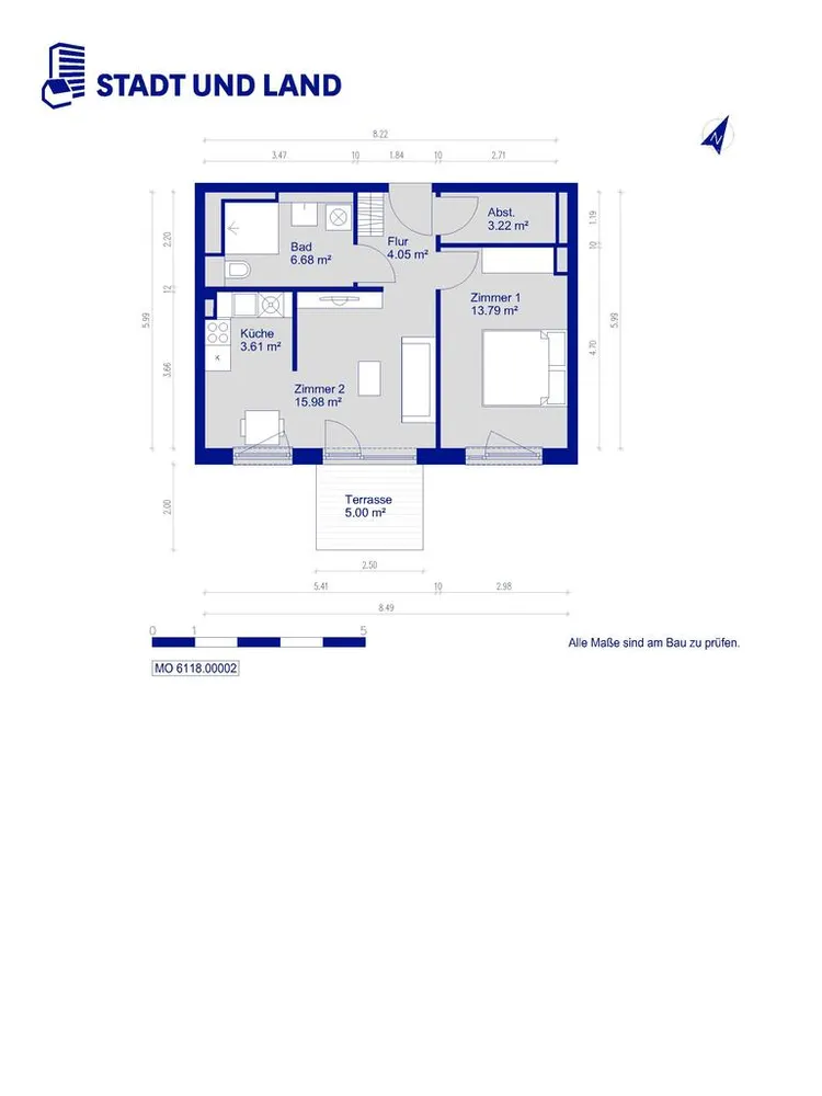 2 Zimmer Wohnung mit 50 m² in Berlin – Bild 8