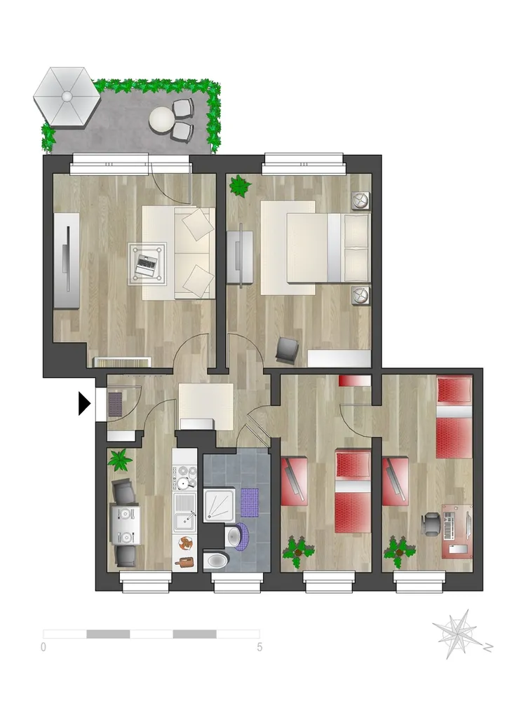 4 Zimmer Wohnung mit 71 m² in Chemnitz – Bild 3