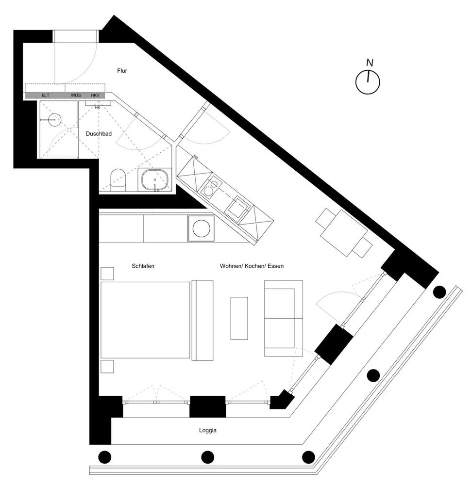 2 Zimmer Wohnung mit 46 m² in München – Bild 3