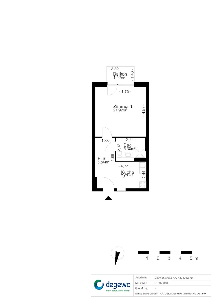 1 Zimmer Wohnung mit 45 m² in Berlin – Bild 9