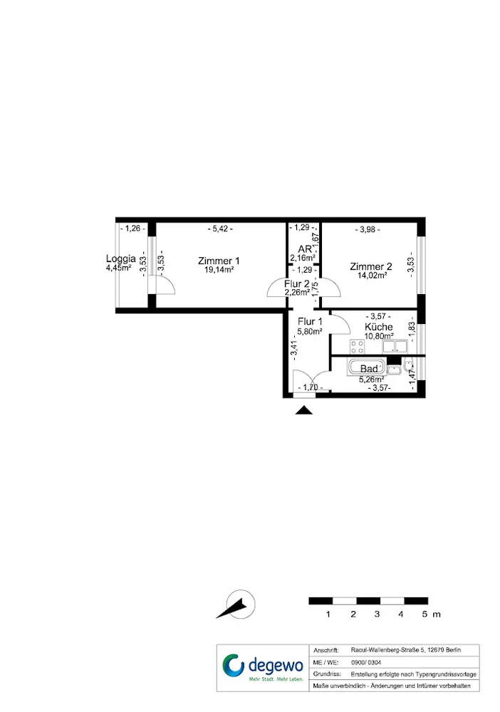 2 Zimmer Wohnung mit 55 m² in Berlin – Bild 10