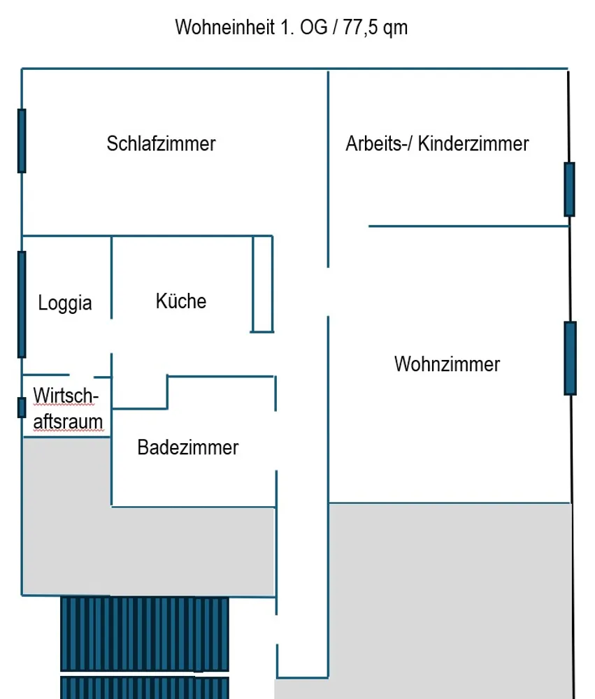 4 Zimmer Wohnung mit 78 m² in Essen – Bild 12