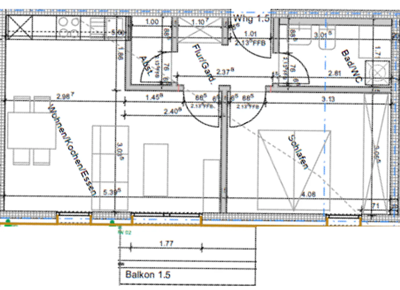 2 Zimmer Wohnung mit 47 m² in Nürnberg – Bild 5