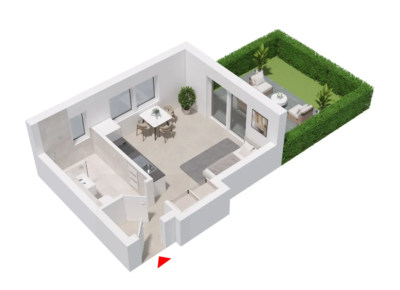 1 Zimmer Wohnung mit 33 m² in Münster – Bild 6