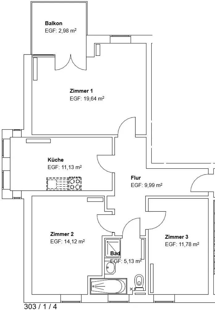 3 room apartment with 75 m² in Kassel – Photo 2