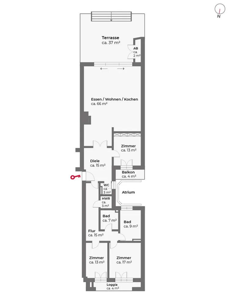 4 Zimmer Wohnung mit 186 m² in Hamburg – Bild 8
