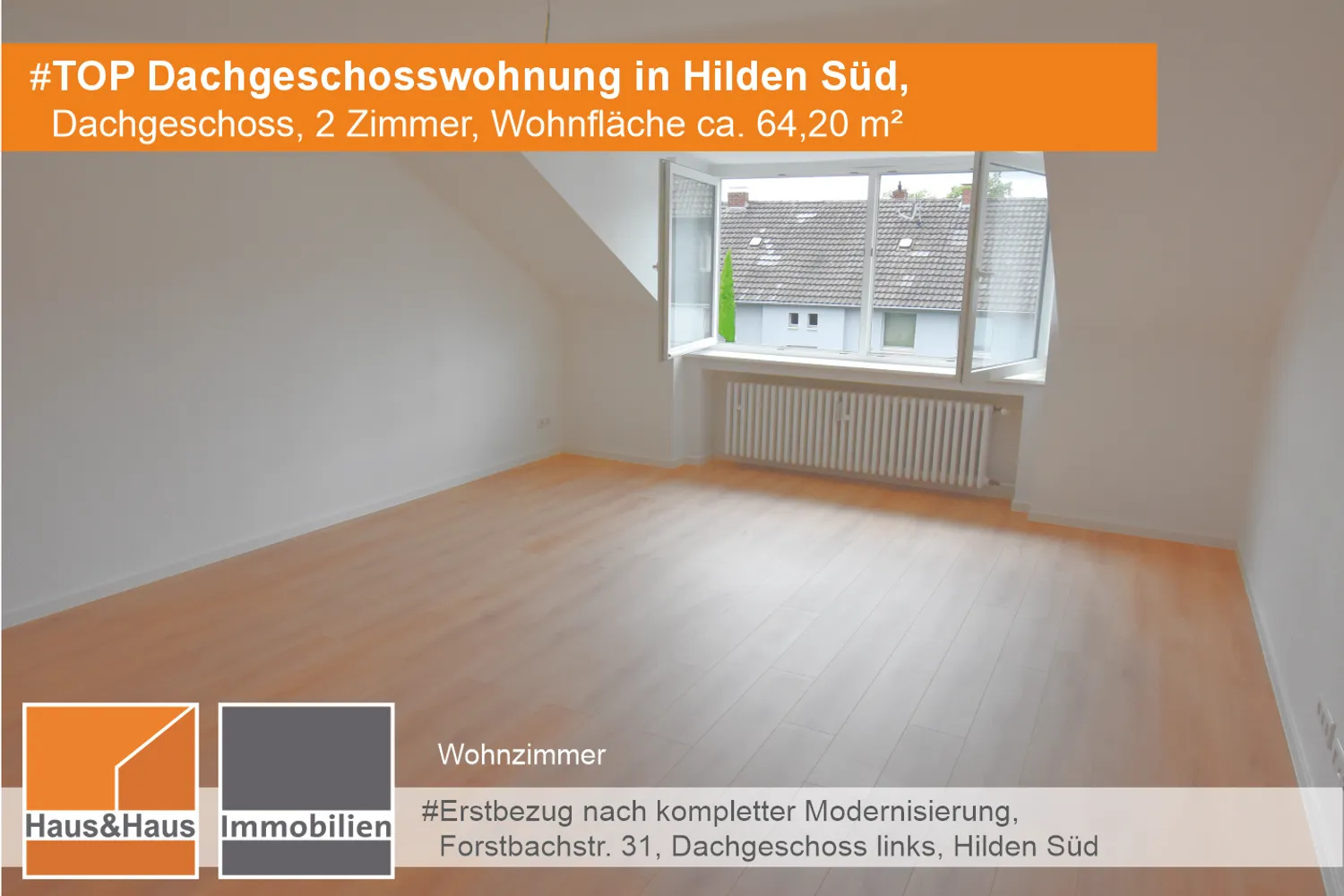 2 Zimmer Wohnung mit 64 m² in Hilden – Bild 2