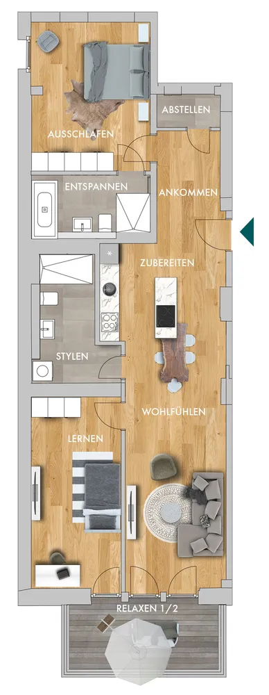3 Zimmer Wohnung mit 97 m² in Chemnitz – Bild 12
