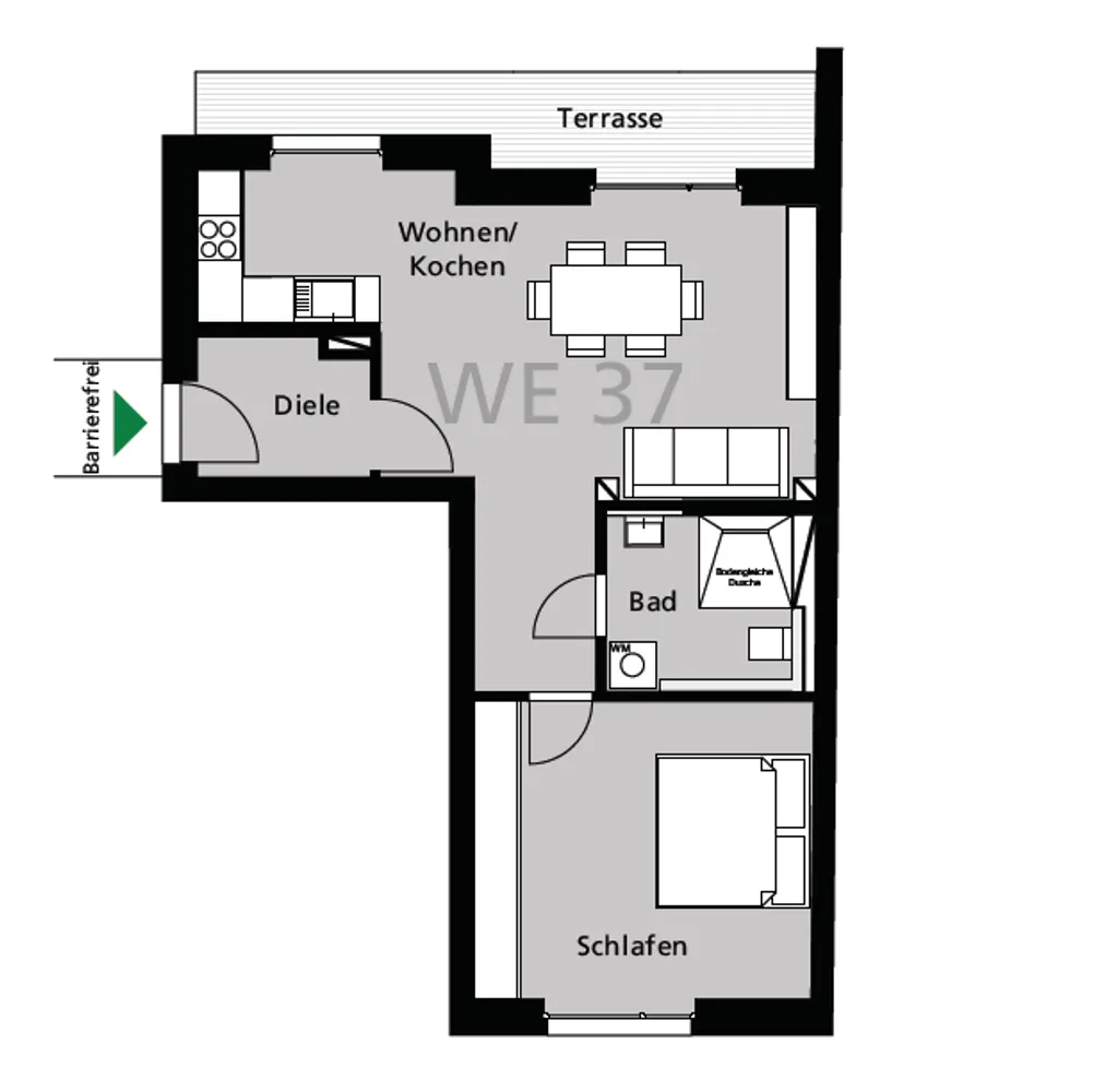 2 room apartment with 62 m² in Berlin – Photo 4