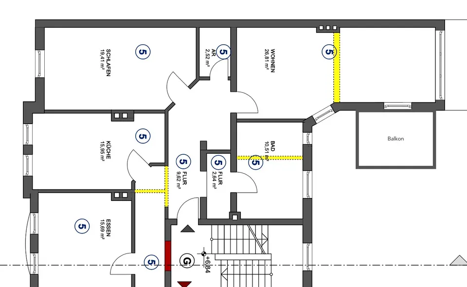 4 Zimmer Wohnung mit 112 m² in Osnabrück – Bild 7