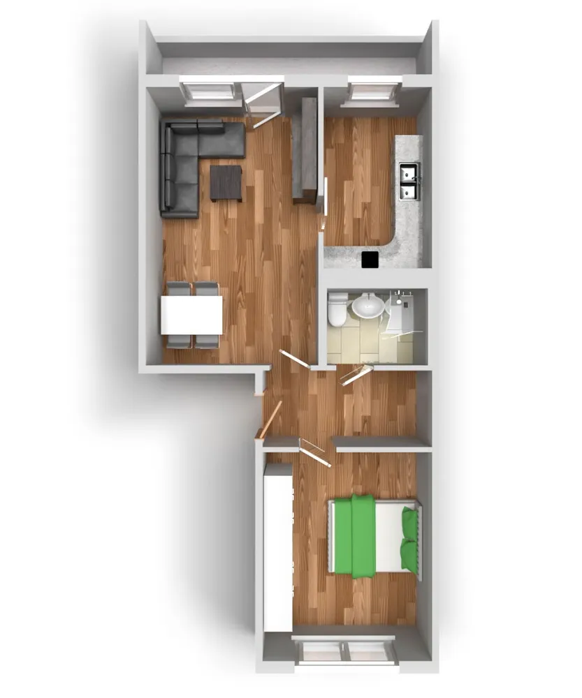 2 Zimmer Wohnung mit 57 m² in Halle (Saale) – Bild 11