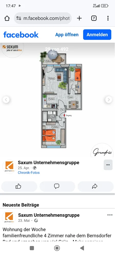 3 room apartment with 57 m² in Chemnitz – Photo 4
