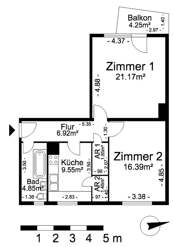 2 Zimmer Wohnung mit 63 m² in Berlin – Bild 11