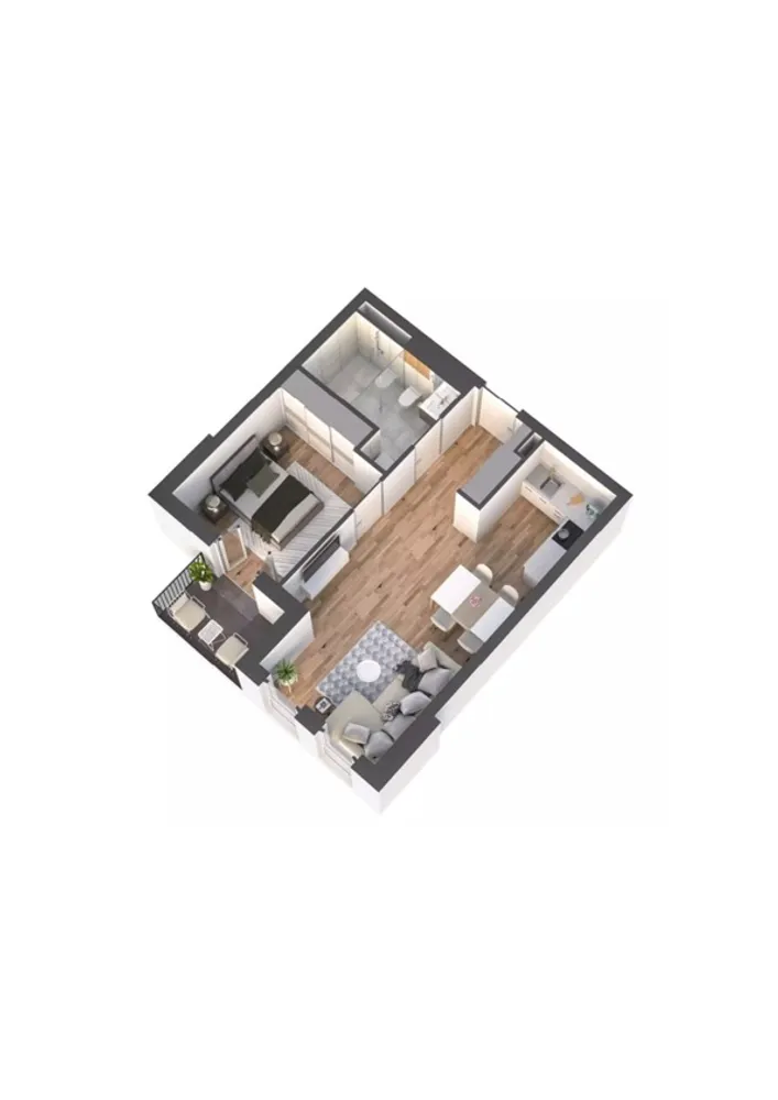 2 room apartment with 47 m² in Berlin – Photo 3