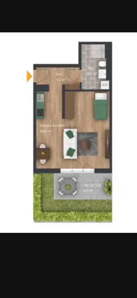 WG-Zimmer mit 57 m² in Hürth – Bild 8