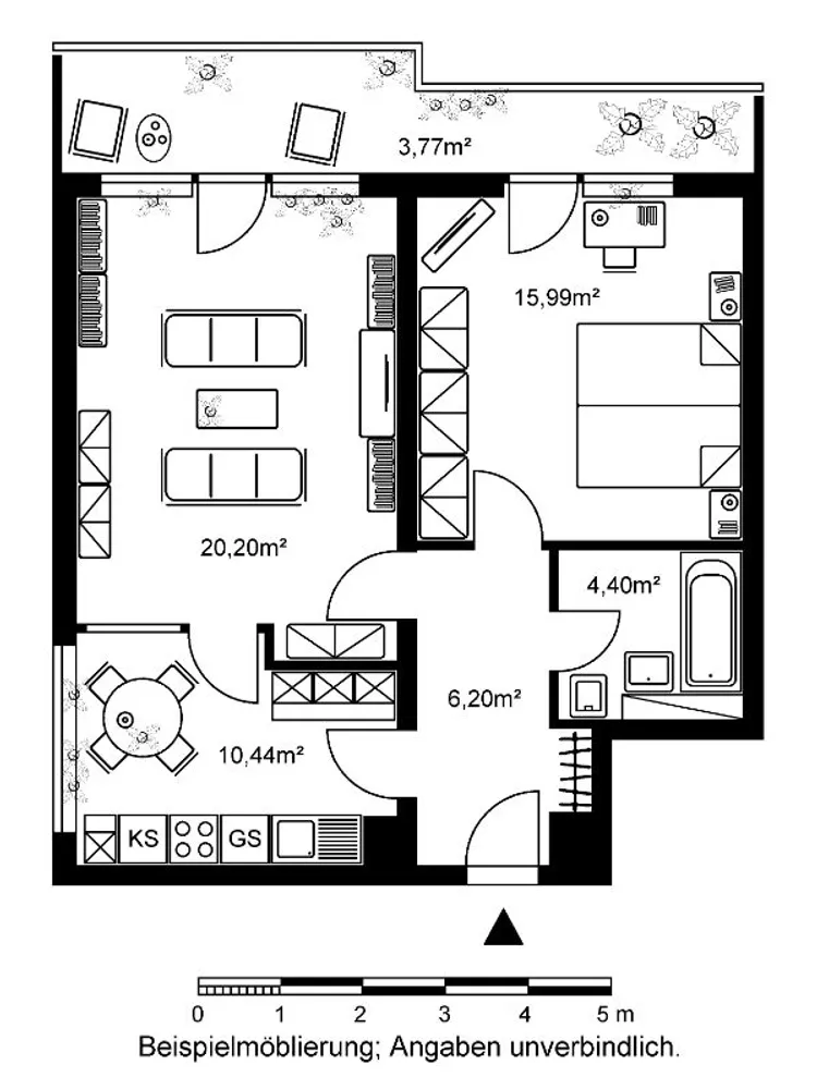 2 Zimmer Wohnung mit 61 m² in Frankfurt am Main – Bild 6