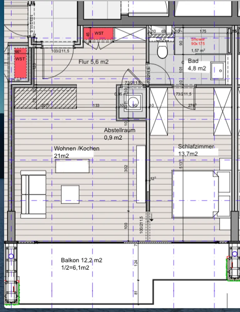 2 Zimmer Wohnung mit 52 m² in Frankfurt am Main – Bild 2