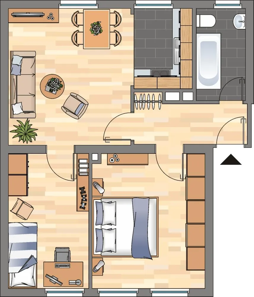 3 Zimmer Wohnung mit 50 m² in Herne – Bild 2