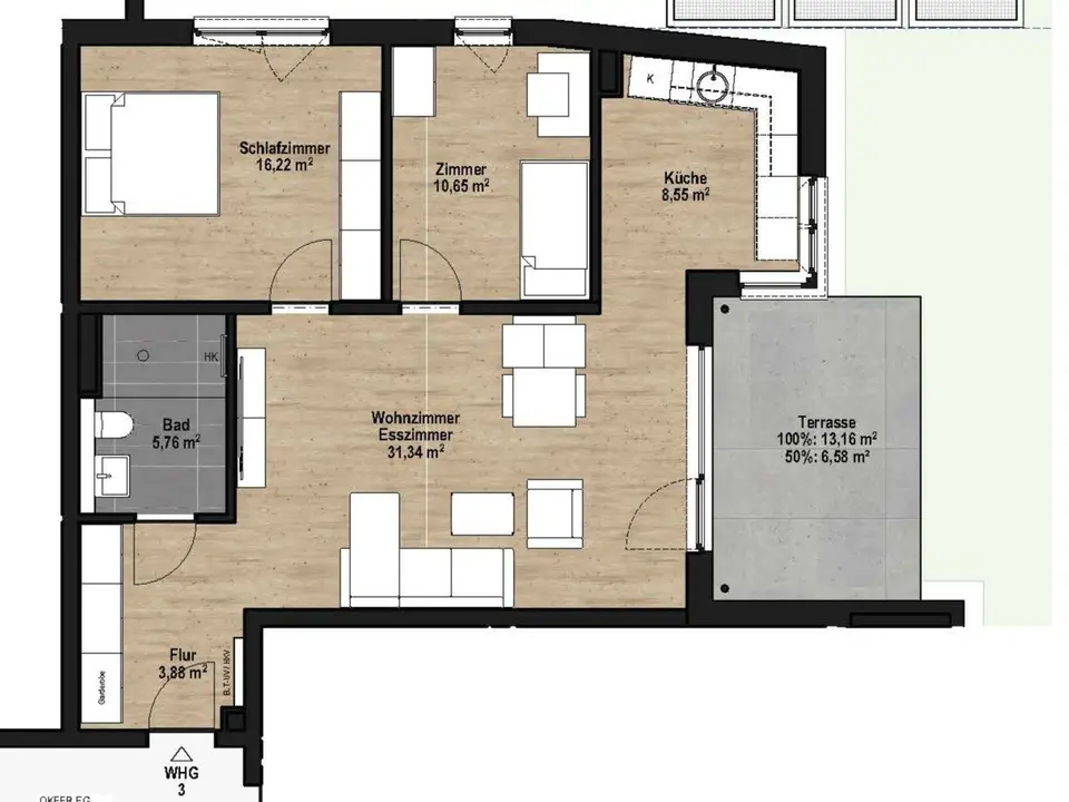 3 Zimmer Wohnung mit 83 m² in Troisdorf – Bild 5